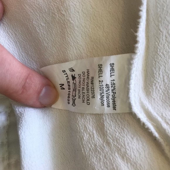 Sheer White Strappy Tank w Black Lace - Picture 4 of 6